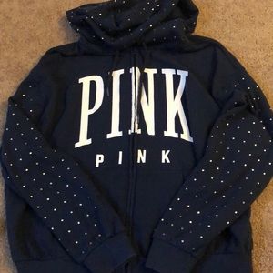 Victoria’s Secret PINK Rhinestone Sweatshirt ZIPUP